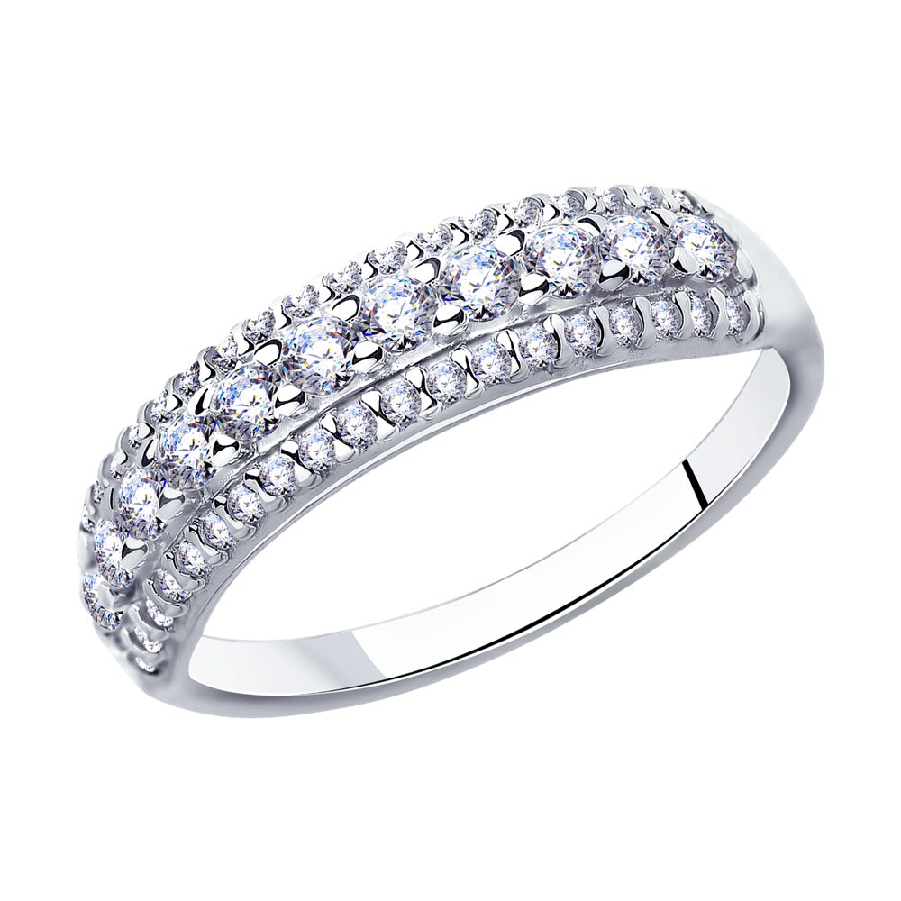 

Кольцо из серебра р. 19 Diamant 94-110-01644-1, фианит, 94-110-01644-1