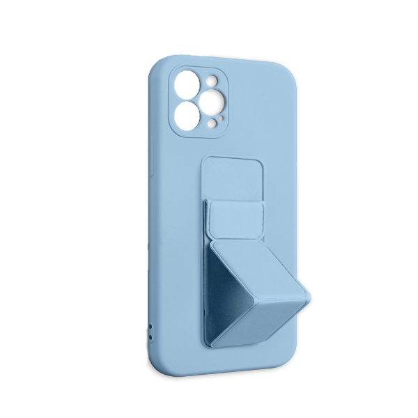 фото Чехол для iphone 12 pro max с держателем 3 в 1, голубой nobrand