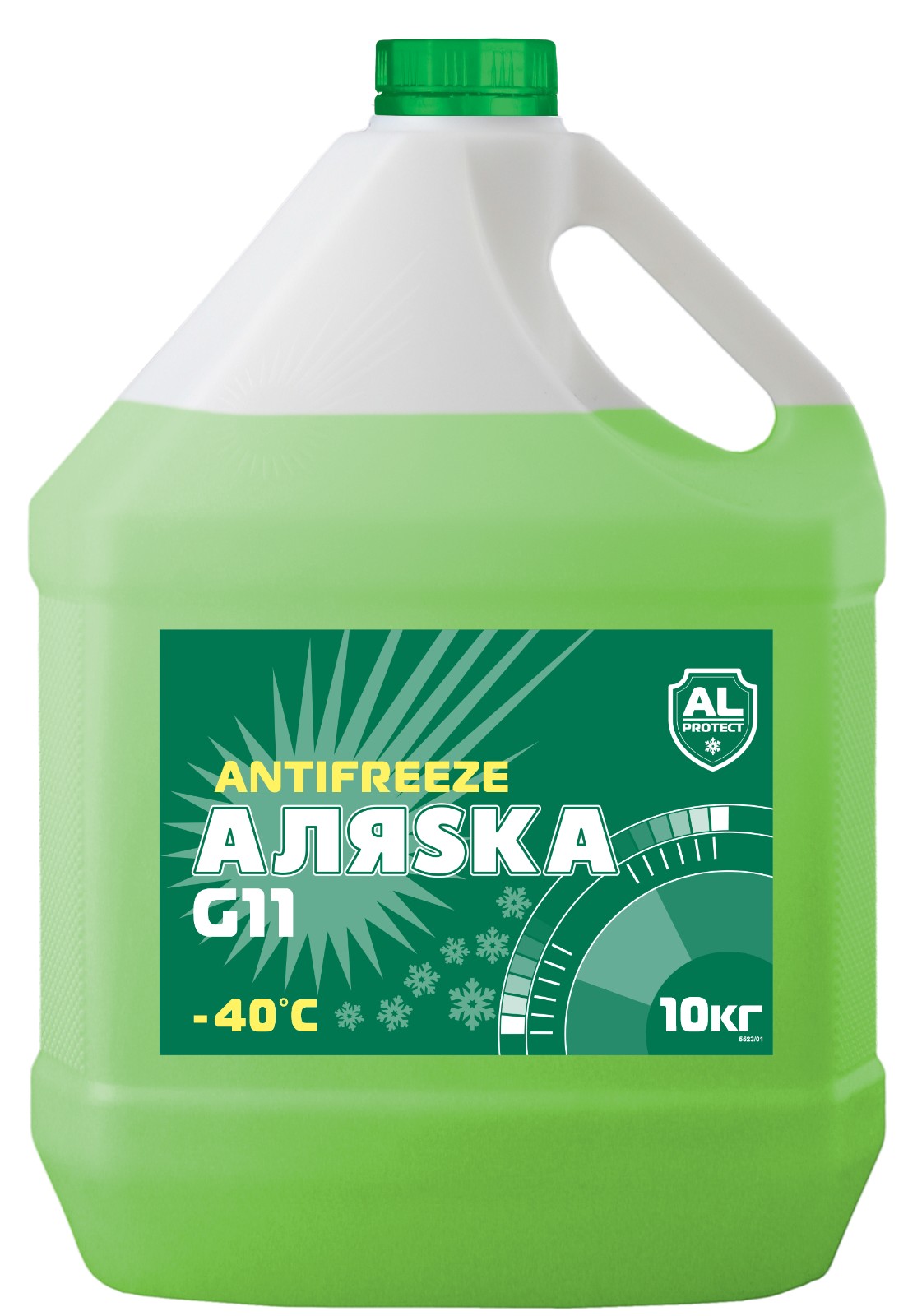 фото Антифриз аляска -40 g11 зелёный 10кг аляsка