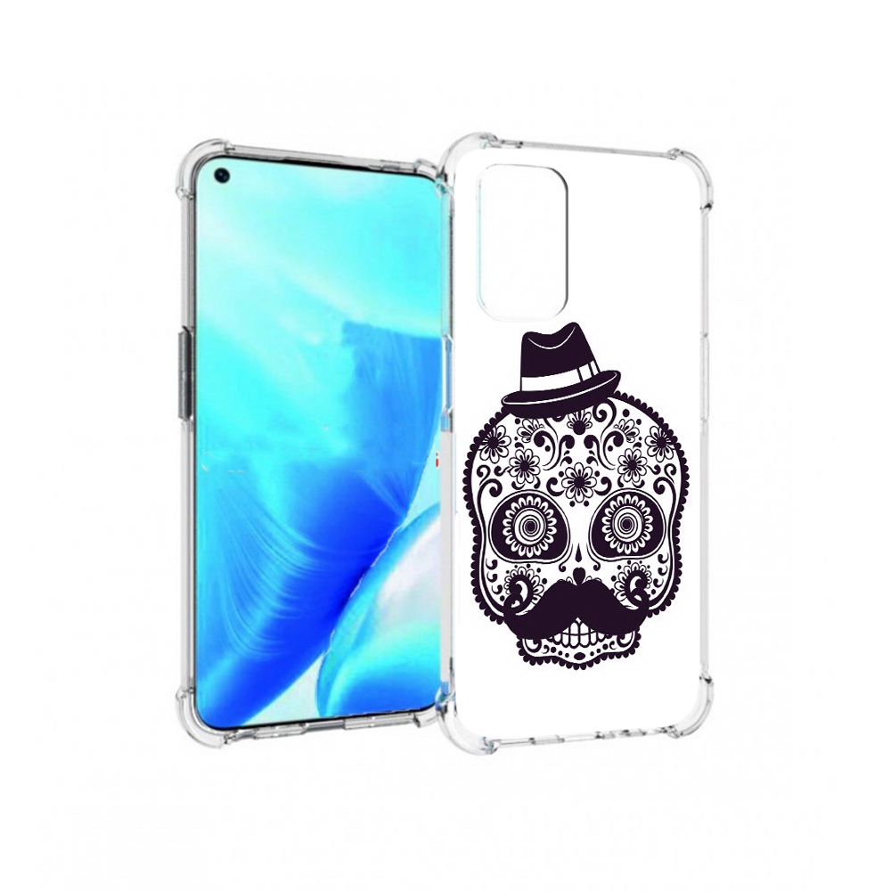 

Чехол MyPads Tocco для OnePlus Nord N200 5G разрисованный скелет (PT227046.132.575), Прозрачный, Tocco