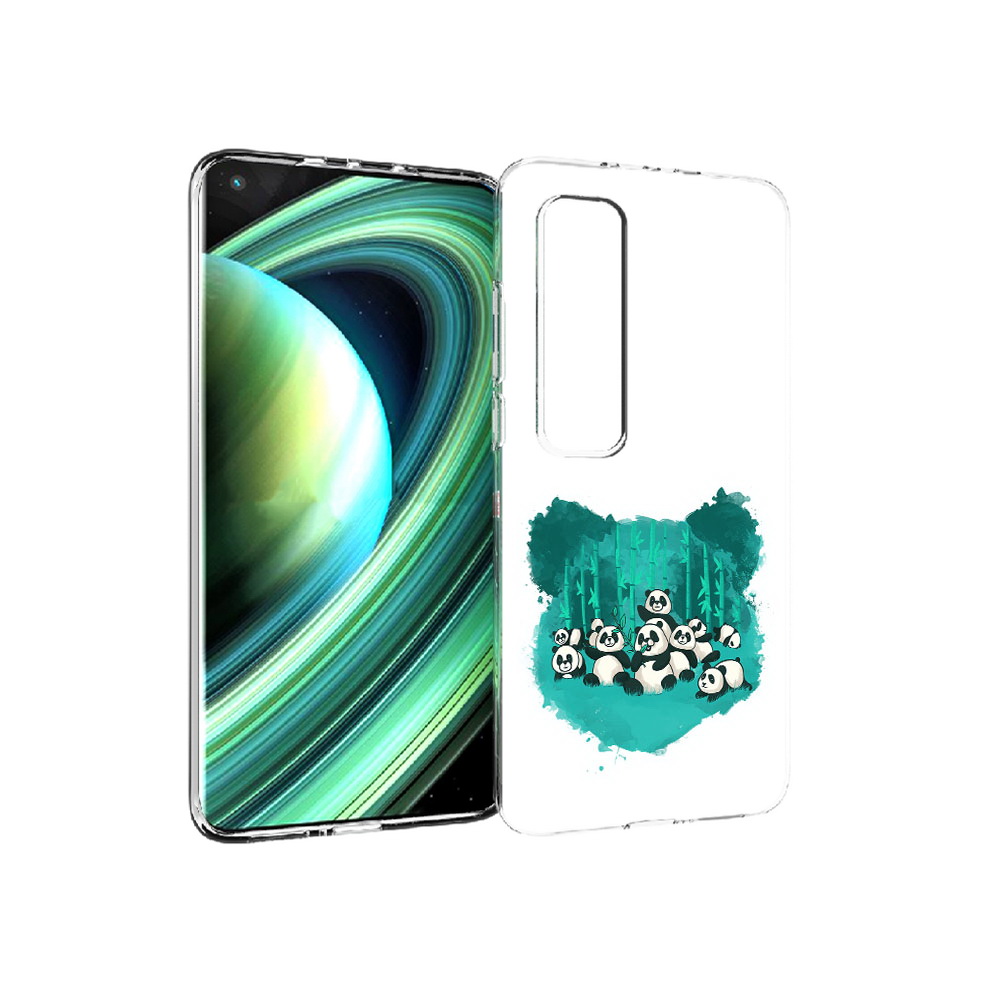 

Чехол MyPads Tocco для Xiaomi Mi 10 Ultra нарисованные панды (PT156404.264.508), Прозрачный, Tocco