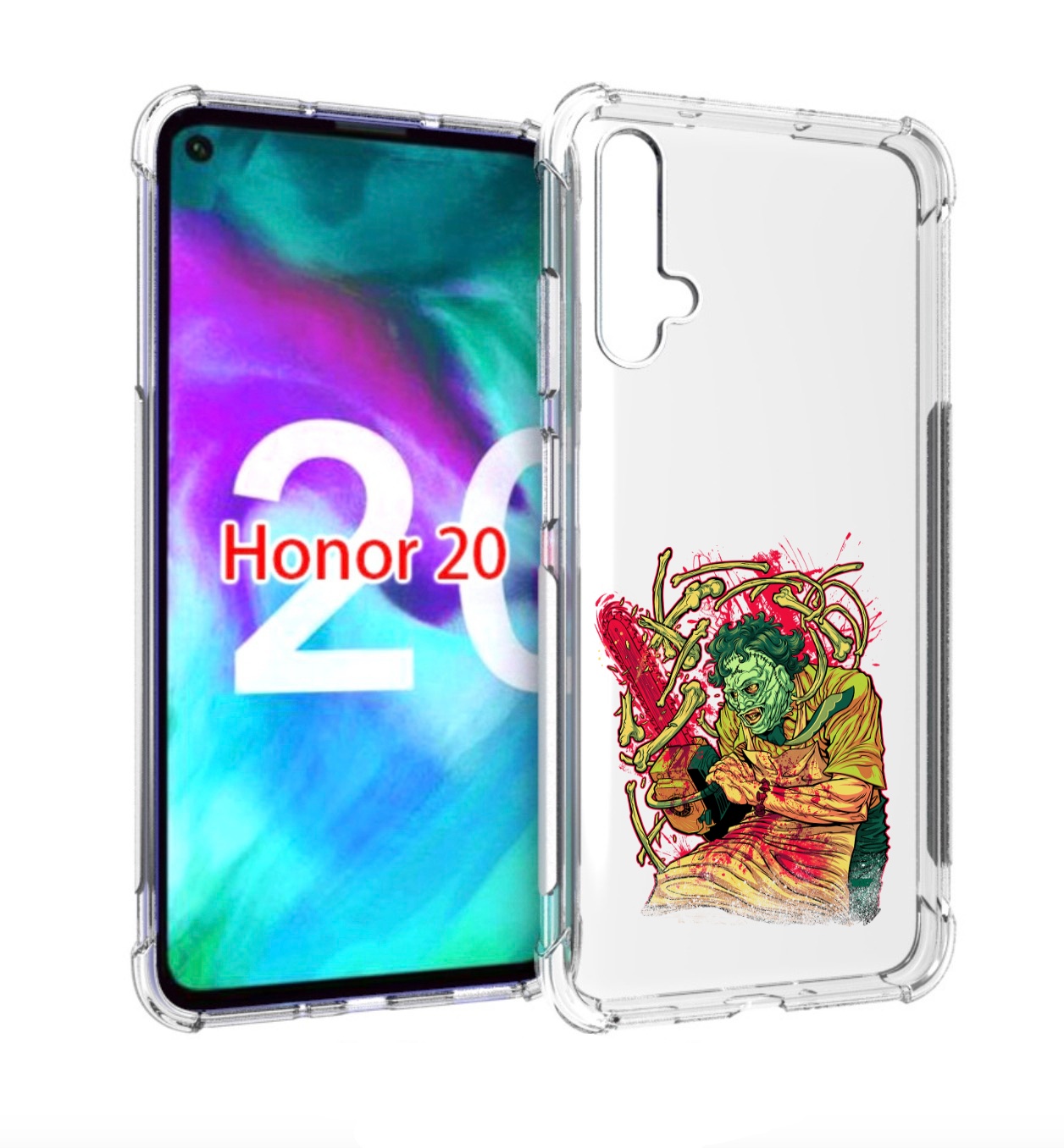 

Чехол бампер MyPads яркий мясник для Honor 20., Прозрачный, Tocco