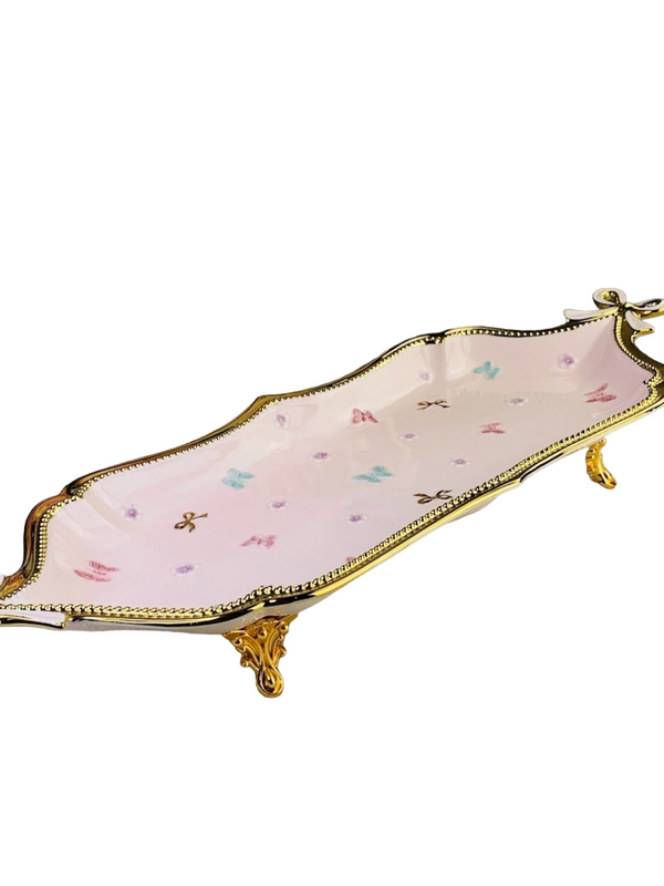 

Блюдо сервировочное Блюдо Бабочки Lenardi 56 см 144-402, Белый, Блюдо