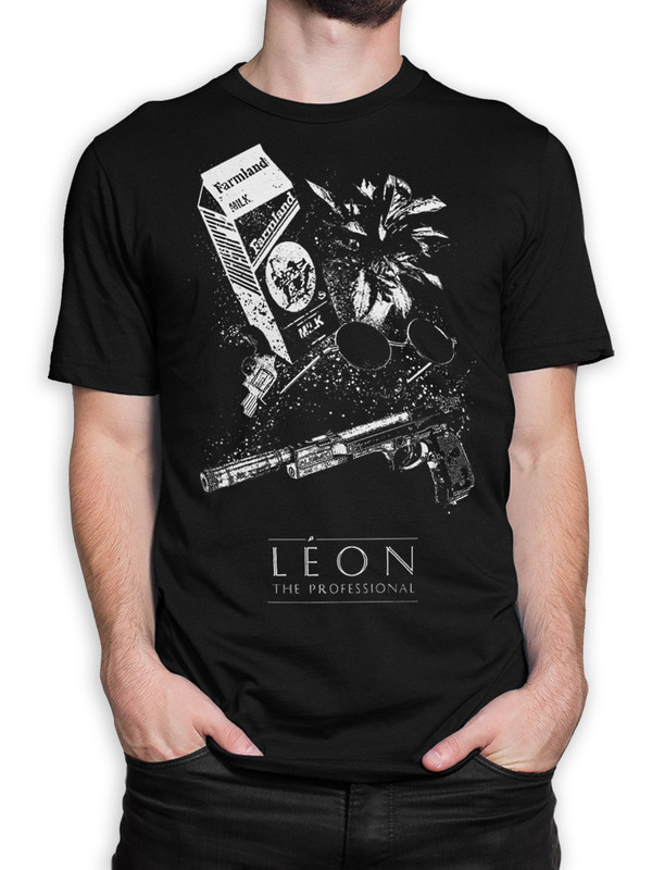 

Футболка мужская Dream Shirts Леон Люк Бессон Мужская52 черная L, Черный, Леон Люк Бессон Мужская52