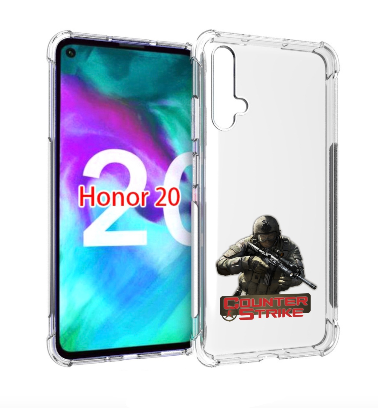 

Чехол бампер MyPads Контра для Honor 20., Прозрачный, Tocco