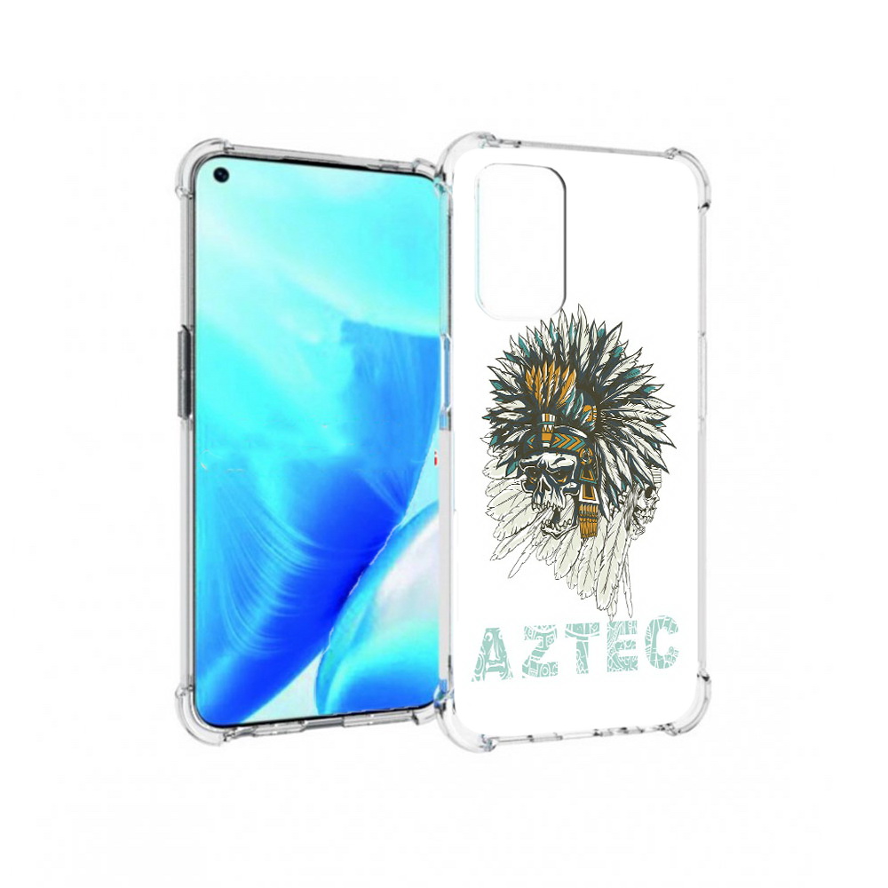

Чехол MyPads Tocco для OnePlus Nord N200 5G скелет индеец (PT227046.132.602), Прозрачный, Tocco