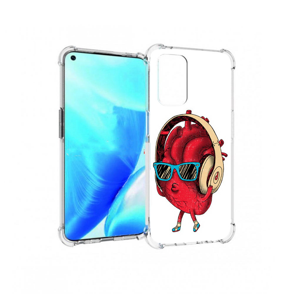 

Чехол MyPads Tocco для OnePlus Nord N200 5G слушай сердце (PT227046.132.609), Прозрачный, Tocco