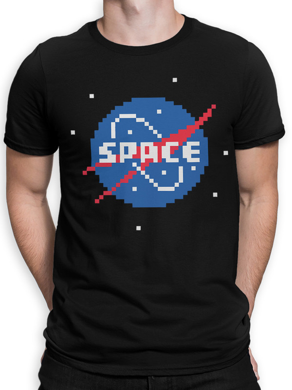 фото Футболка мужская dreamshirts nasa мужская54 черная xs