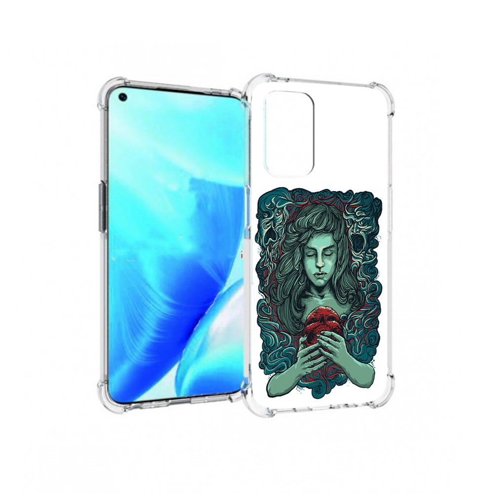 

Чехол MyPads Tocco для OnePlus Nord N200 5G спящая девушка (PT227046.132.619), Прозрачный, Tocco
