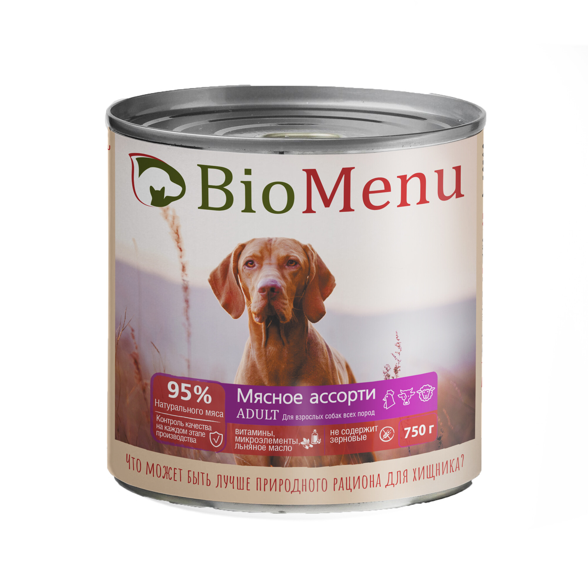 фото Влажный корм для собак biomenu, мясо, 0.75г