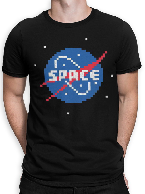 фото Футболка мужская dreamshirts nasa мужская55 черная xs