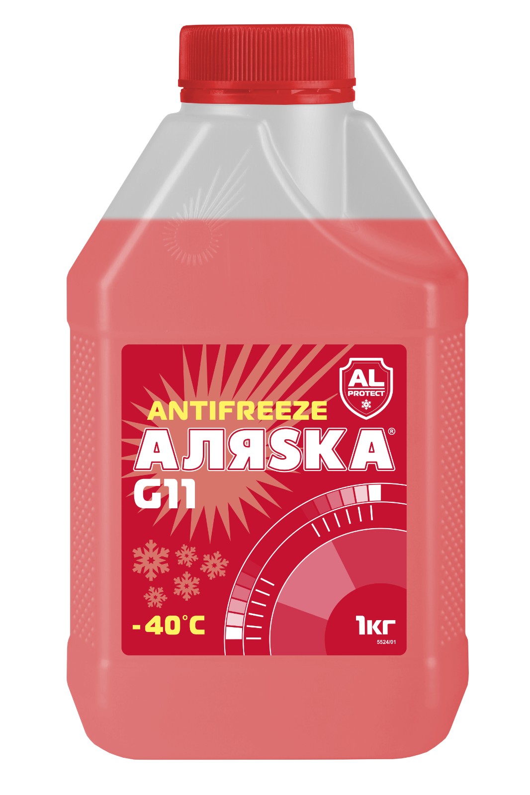 фото Антифриз аляска -40 g11 красный 1кг аляsка