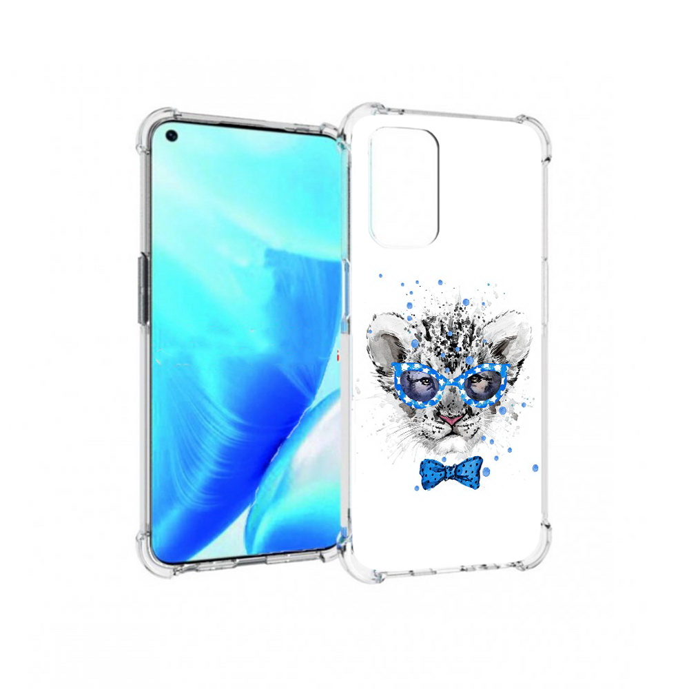 

Чехол MyPads Tocco для OnePlus Nord N200 5G тигренок с бабочкой (PT227046.132.642), Прозрачный, Tocco