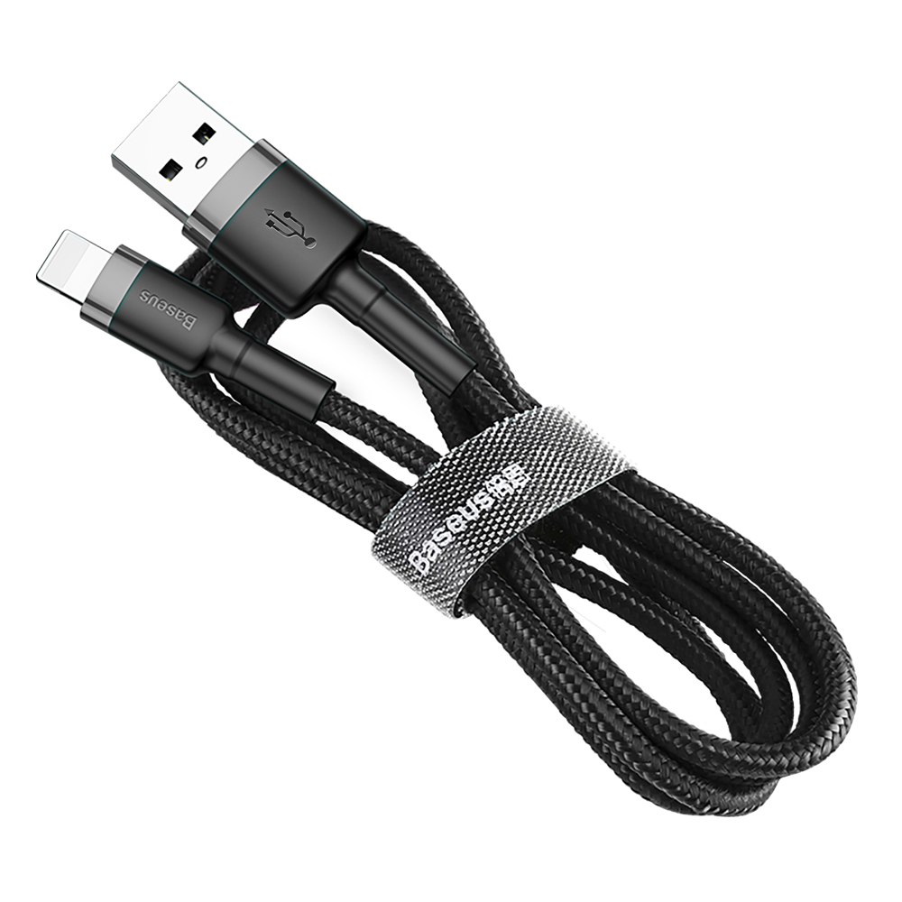 Кабель lightning - usb Baseus CALKLF-CG1 2 м серый, черный