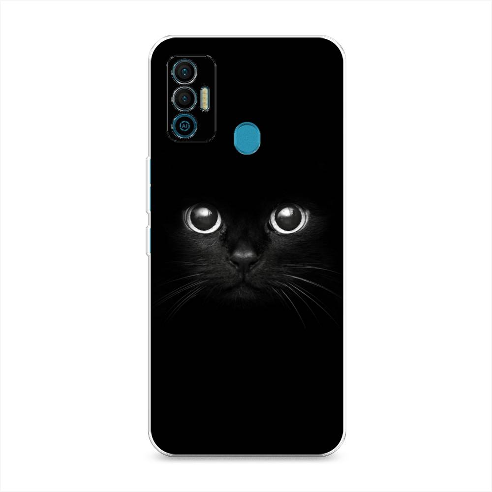 

Чехол Awog на Tecno Spark 7 "Взгляд черной кошки", Разноцветный, 301050-1