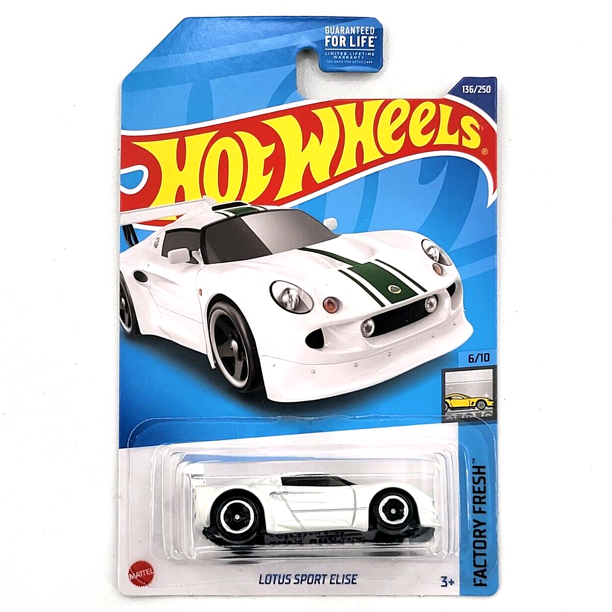 

Базовая машинка Hot Wheels LOTUS SPORT ELISE, белая, 5785/HCW31