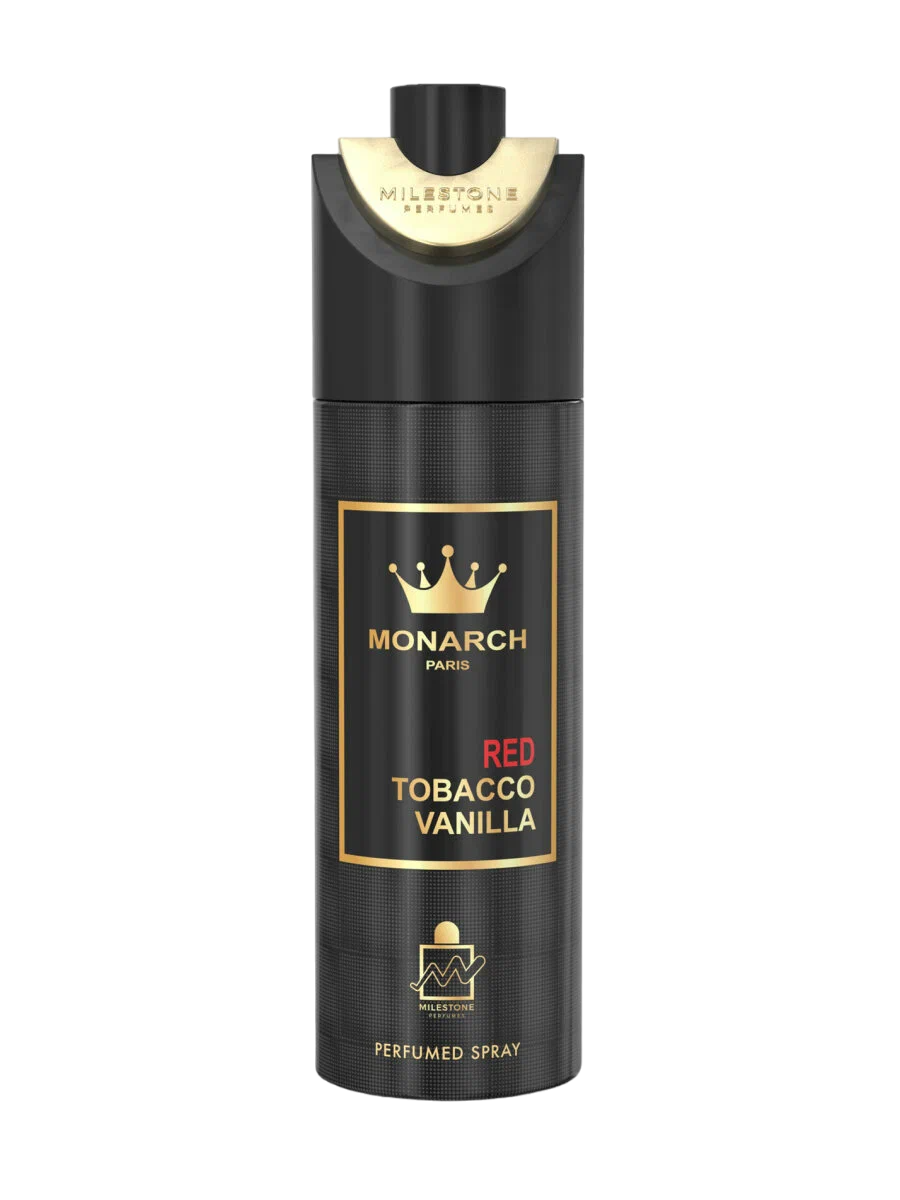 

Дезодорант спрей Milestone Monarch Paris red tobacco vanilla унисекс 200 мл