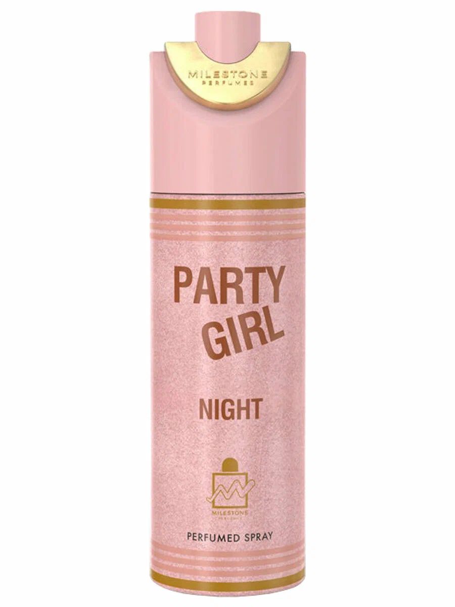 Дезодорант спрей Milestone Party girl Night женский 200 мл ОАЭ