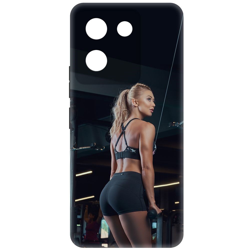 

Чехол-накладка Krutoff Soft Case Шорты женские для Vivo Y27s черный