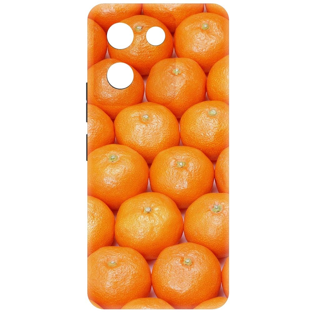 

Чехол-накладка Krutoff Soft Case Мандаринки для Vivo Y27s черный