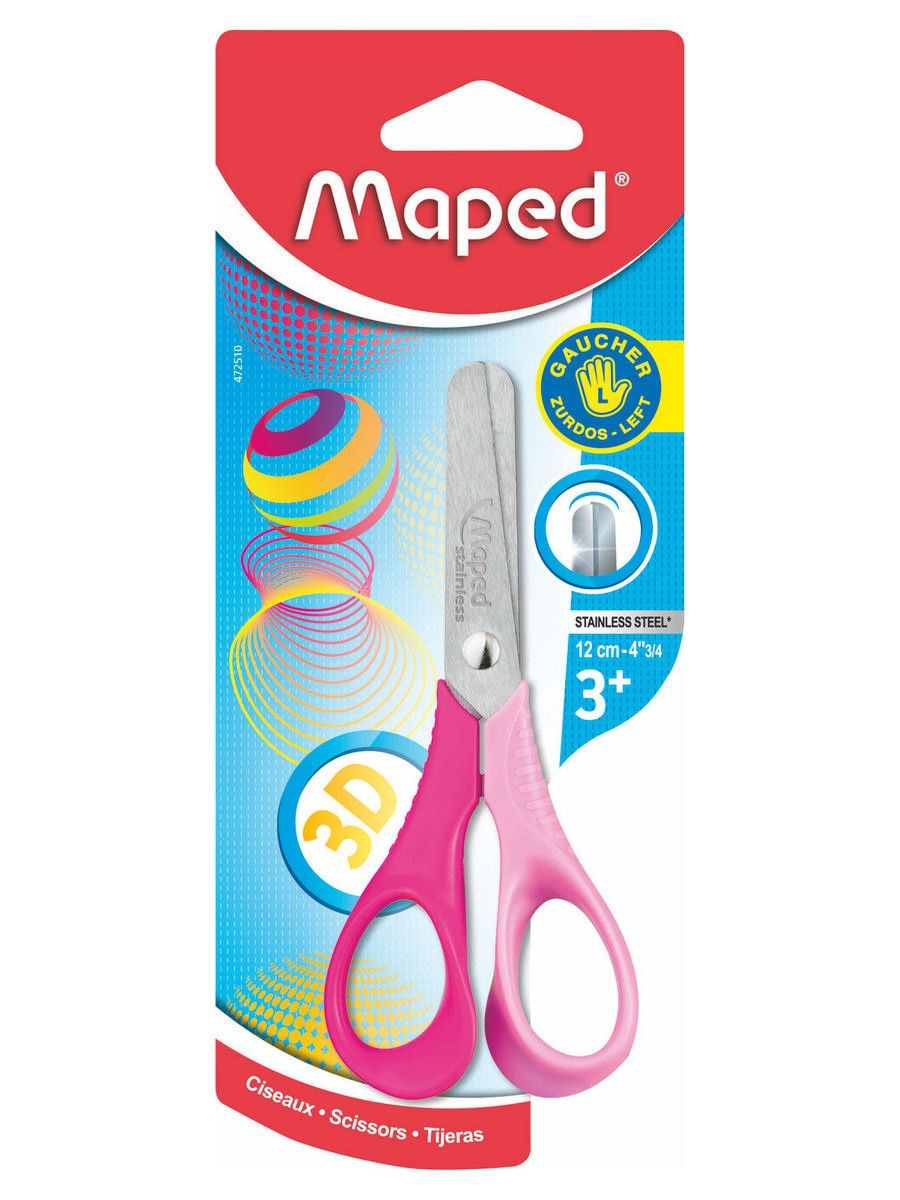 фото Ножницы канцелярские maped 472510/розовый симметричные 15,5 см