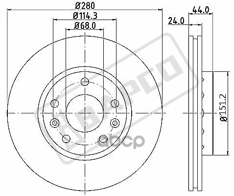 

Диск Тормозной BAPCO bd0321