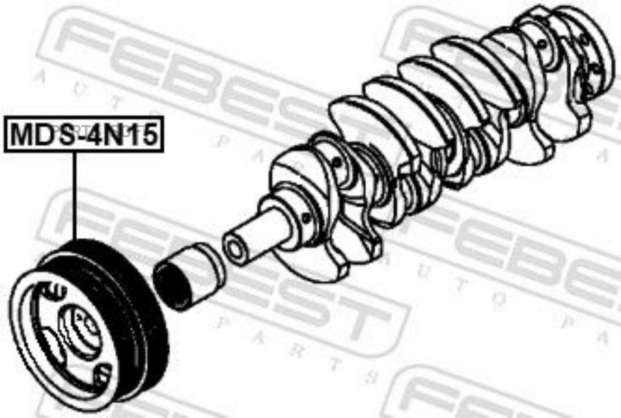 Шкив Коленвала FEBEST mds4n15 9135₽