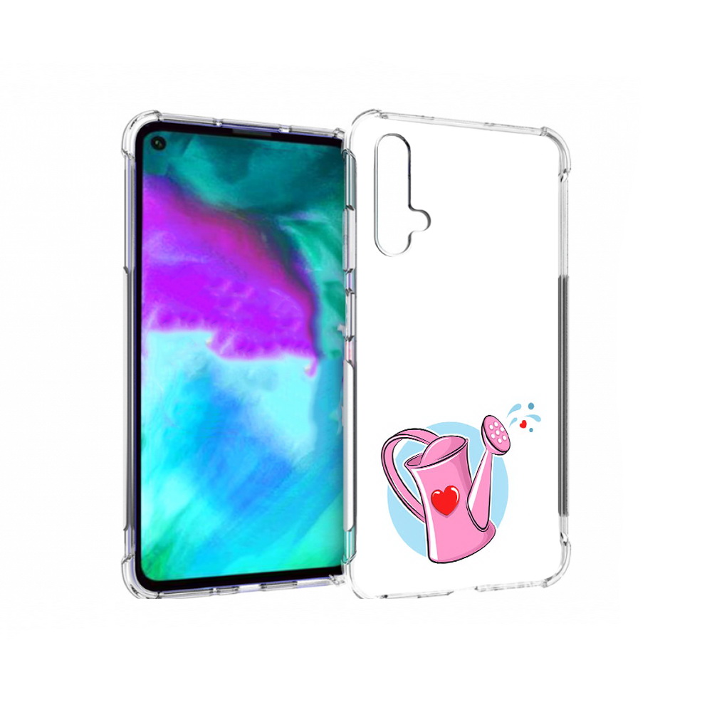 

Чехол бампер MyPads Лейка любви 14 февраля для Huawei nova 5T пр, Прозрачный, Tocco