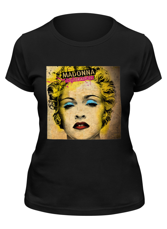 

Футболка женская Printio Madonna черная M, Черный, Madonna