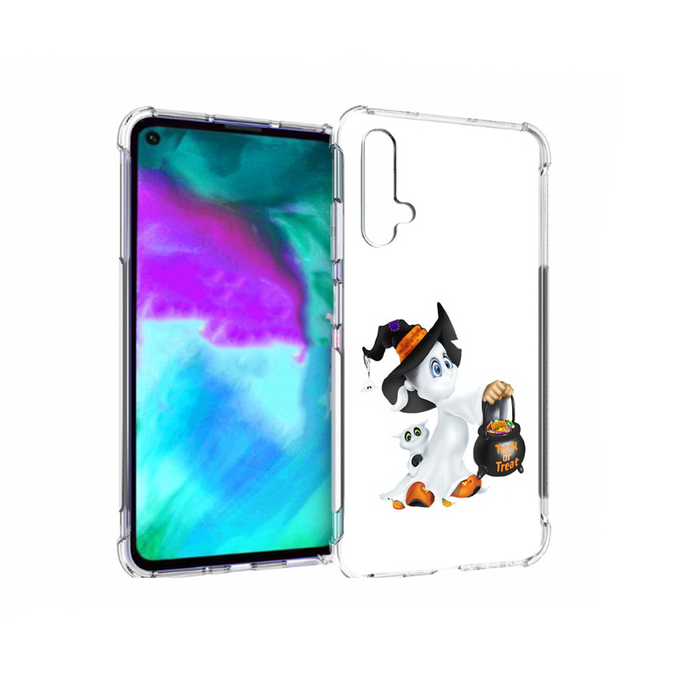 

Чехол бампер MyPads Маленький призрак для Huawei nova 5T противо, Прозрачный, Tocco