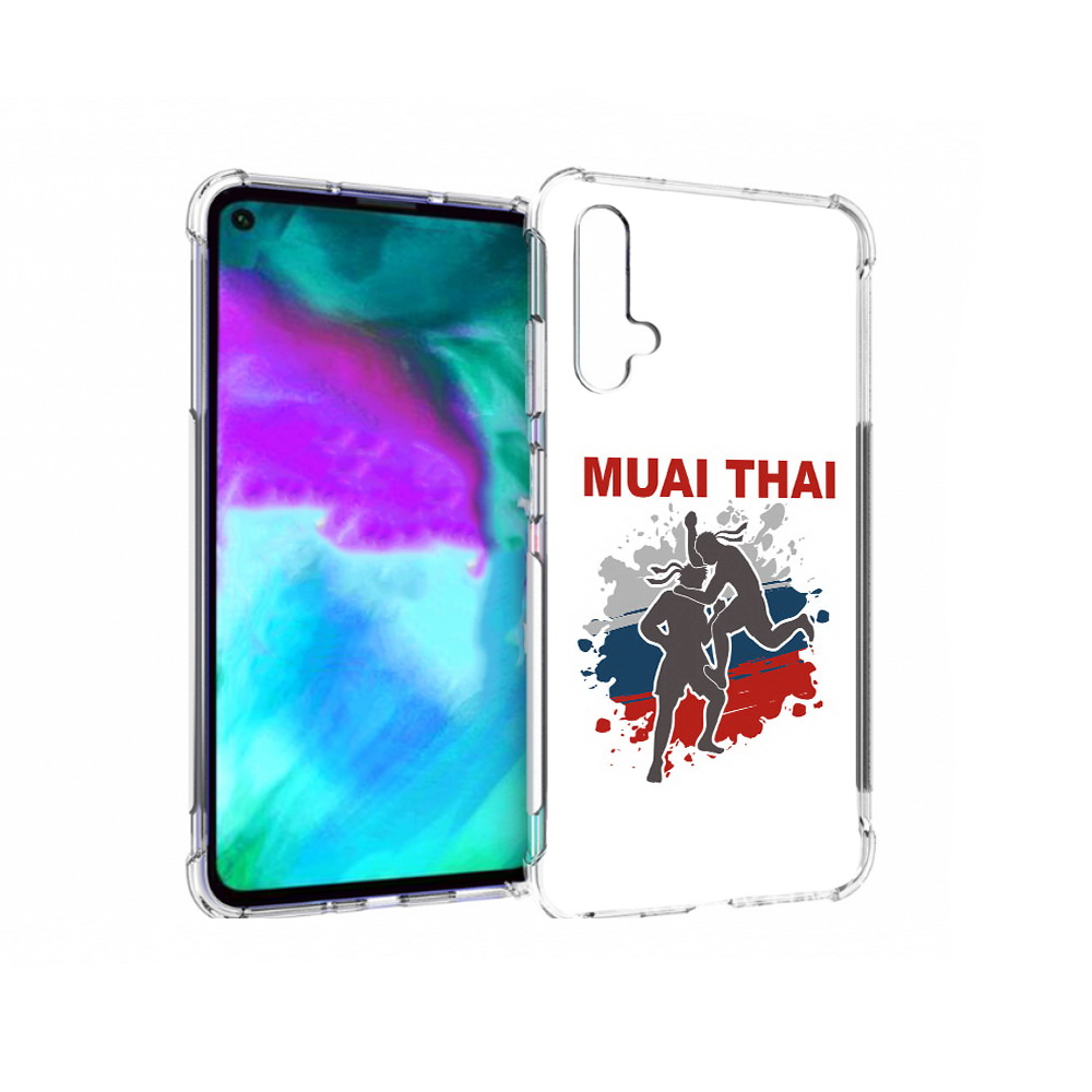 Чехол бампер MyPads Муайтай для Huawei nova 5T противоударный