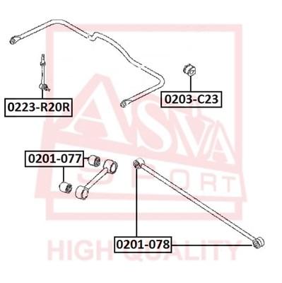 

Стойка стабилизатора ASVA 0223r20r