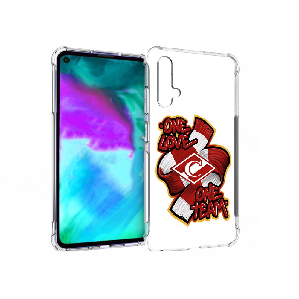 

Чехол бампер MyPads Одна любовь-Спартак для Huawei nova 5T проти, Прозрачный, Tocco