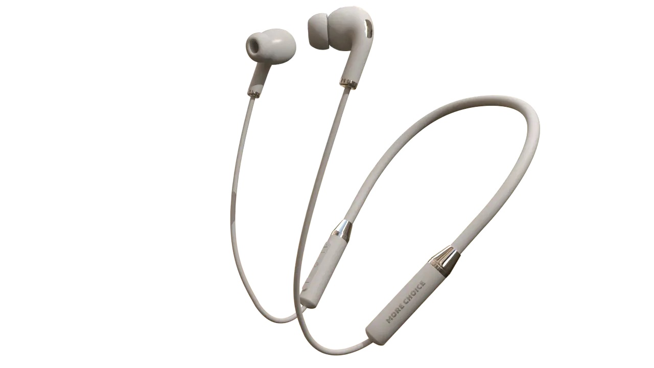 

Беспроводные наушники More choice BG31S Smart White с шейной дугой, BG31S
