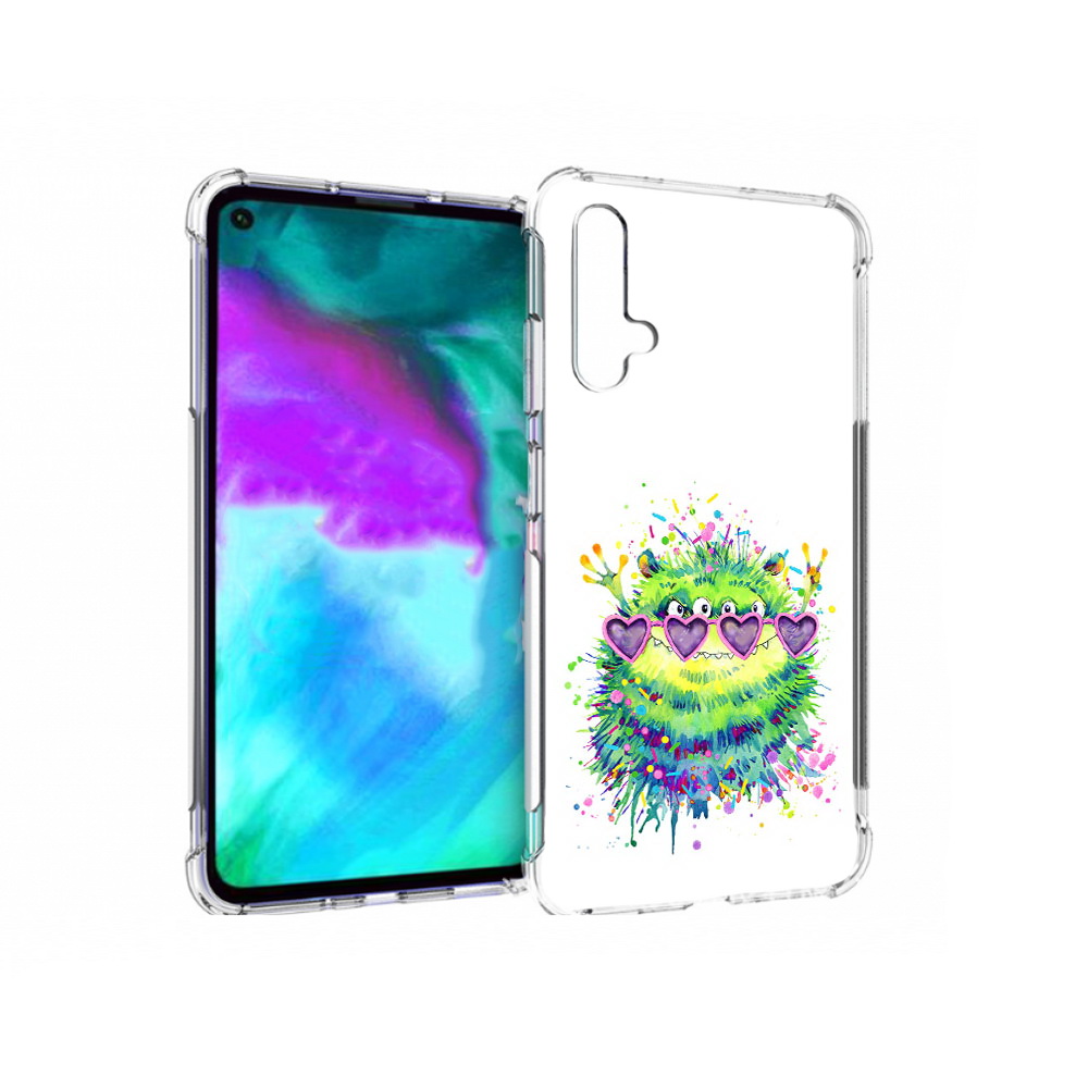 

Чехол бампер MyPads Пушистый персонаж для Huawei nova 5T противо, Прозрачный, Tocco