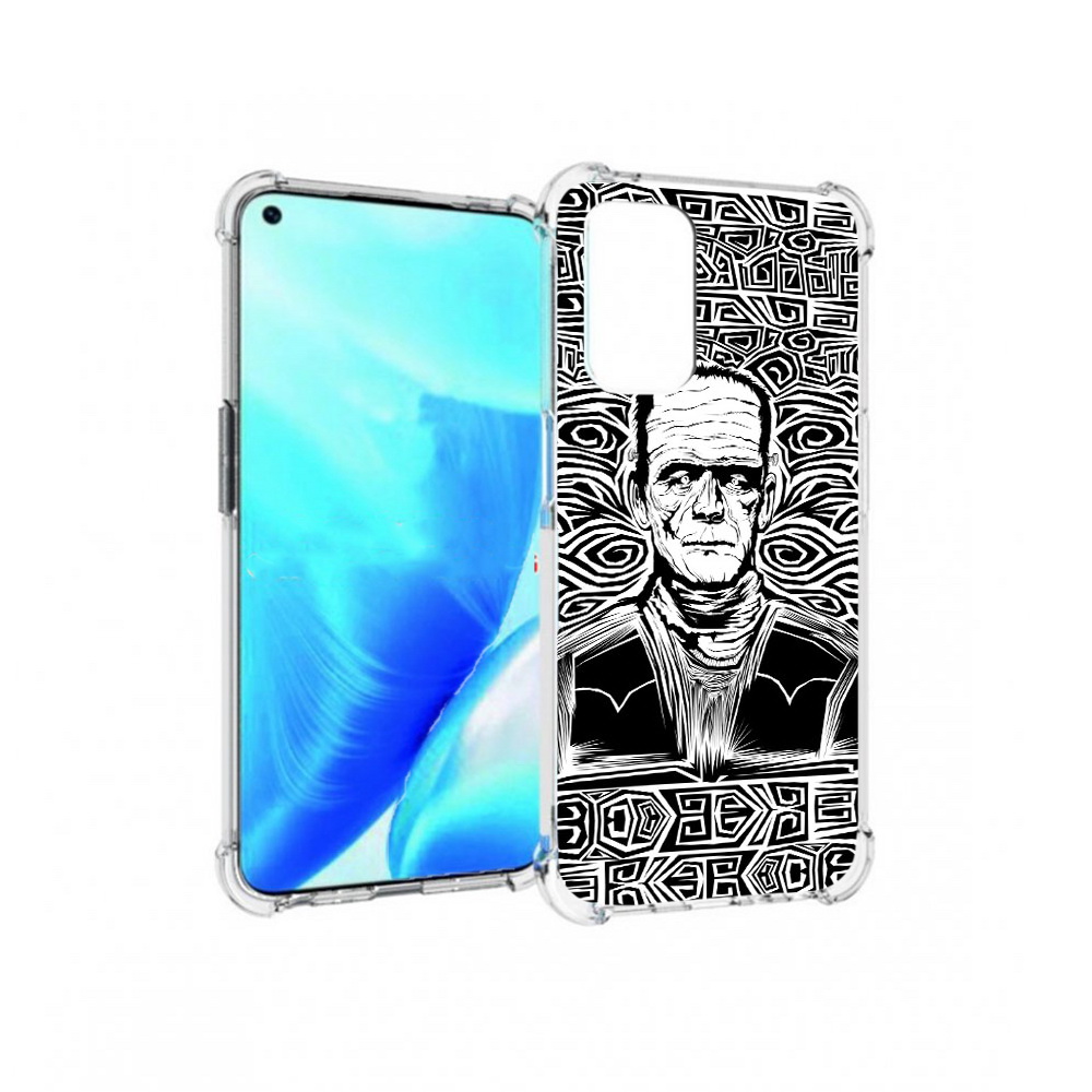 

Чехол MyPads Tocco для OnePlus Nord N200 5G франкенштейн черно белый (PT227046.132.661), Прозрачный, Tocco