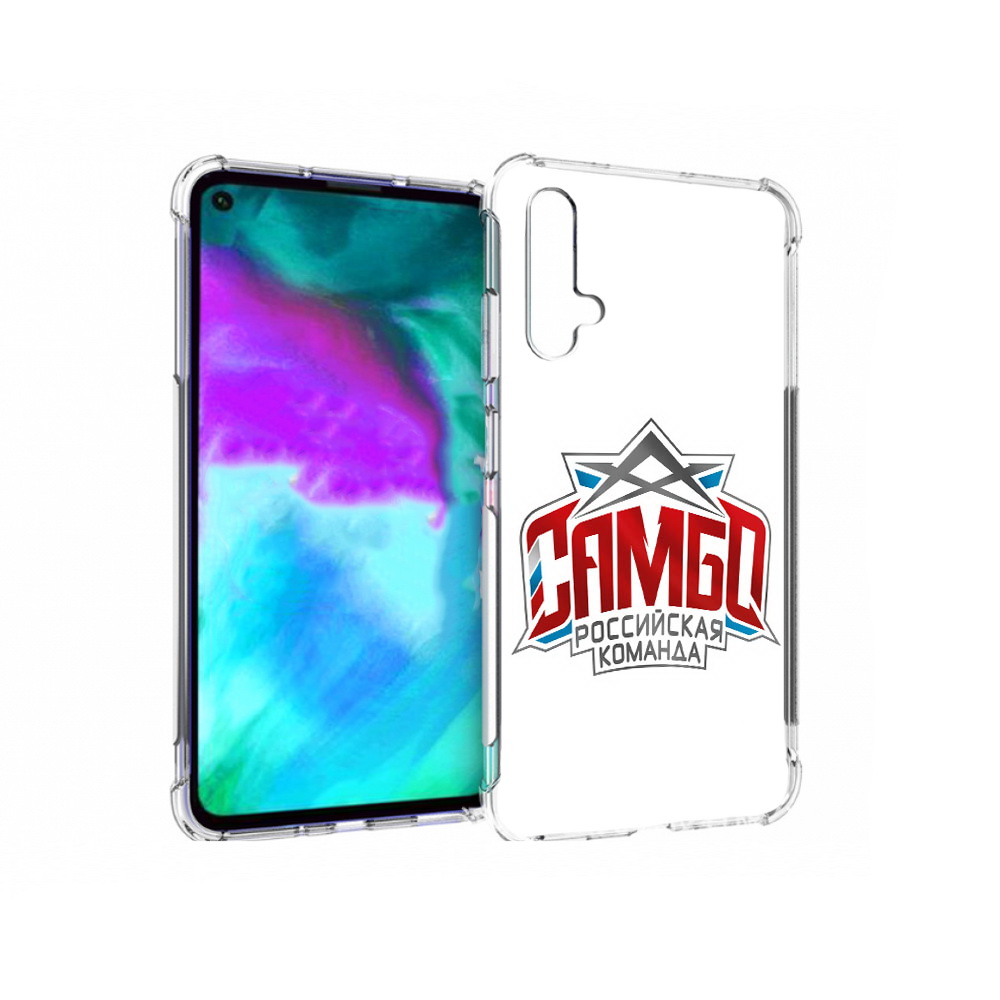 

Чехол бампер MyPads Самбо для Huawei nova 5T противоударный, Прозрачный, Tocco