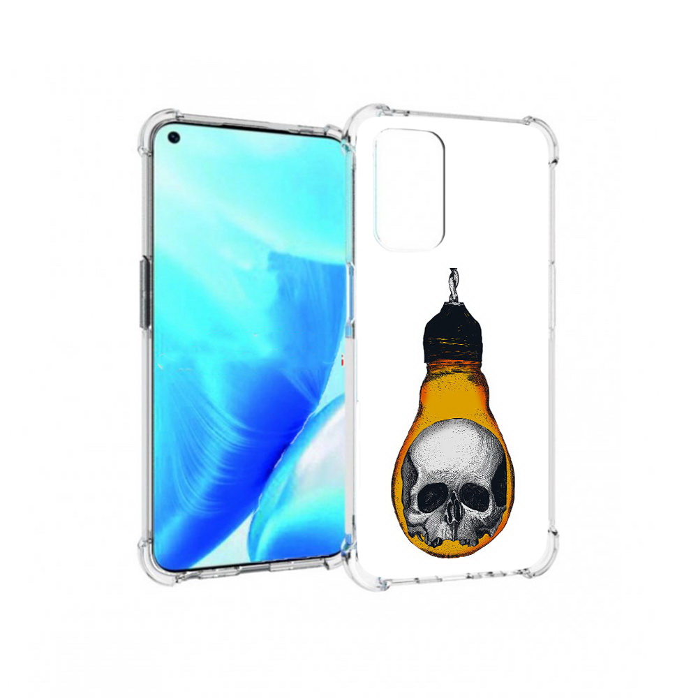 

Чехол MyPads Tocco для OnePlus Nord N200 5G череп в лампочке (PT227046.132.676), Прозрачный, Tocco