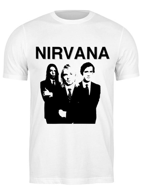 

Футболка мужская Printio Nirvana белая M, Белый, Nirvana