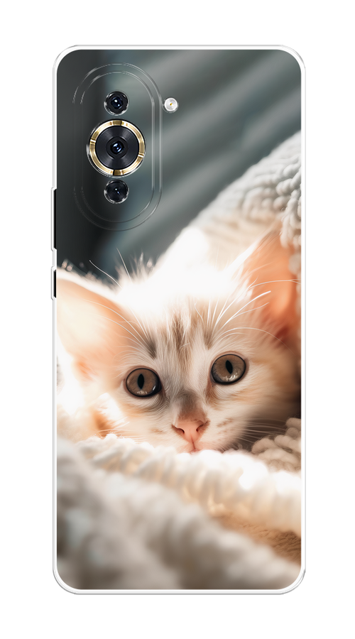 

Чехол на Huawei Nova 10 Pro "Белый шкодливый котенок", Серый;белый;бежевый;оранжевый, 6109050-1