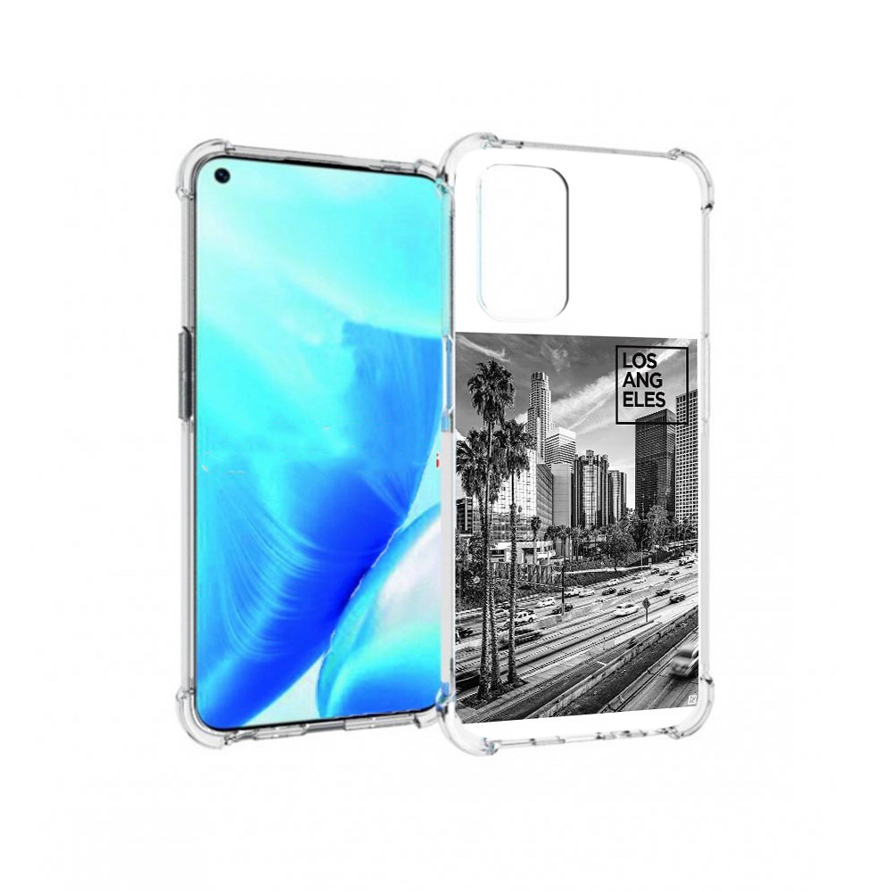 

Чехол MyPads Tocco для OnePlus Nord N200 5G черно белый лос анджелес (PT227046.132.685), Прозрачный, Tocco
