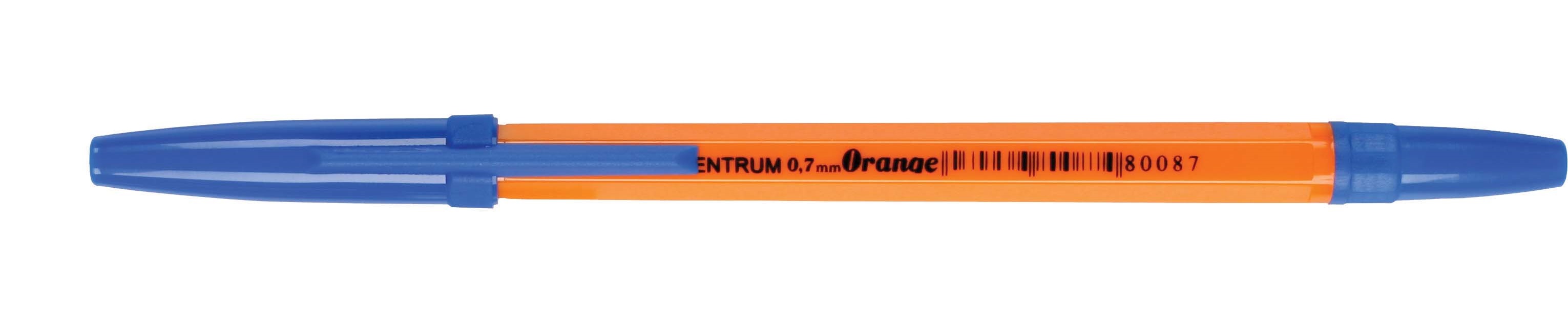 фото Ручка centrum orange шариковая цвет чернил синий 1,0 мм.