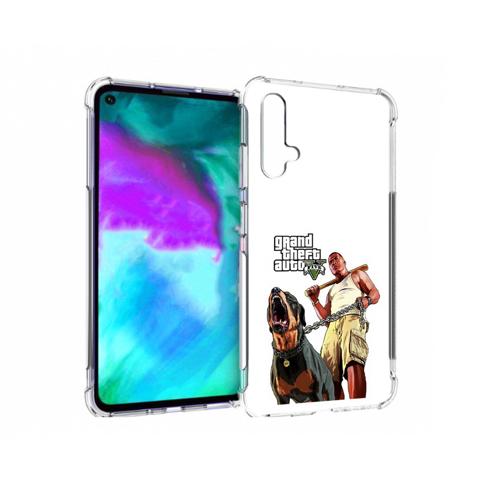 

Чехол бампер MyPads GTA грозная собака для Huawei nova 5T против, Прозрачный, Tocco