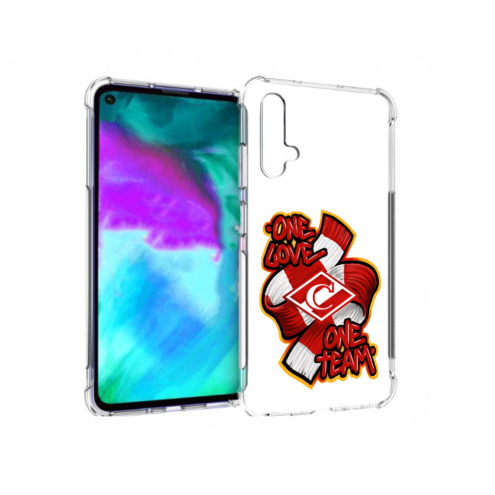 

Чехол бампер MyPads ФК спарак 1 любовь для Huawei nova 5T против, Прозрачный, Tocco