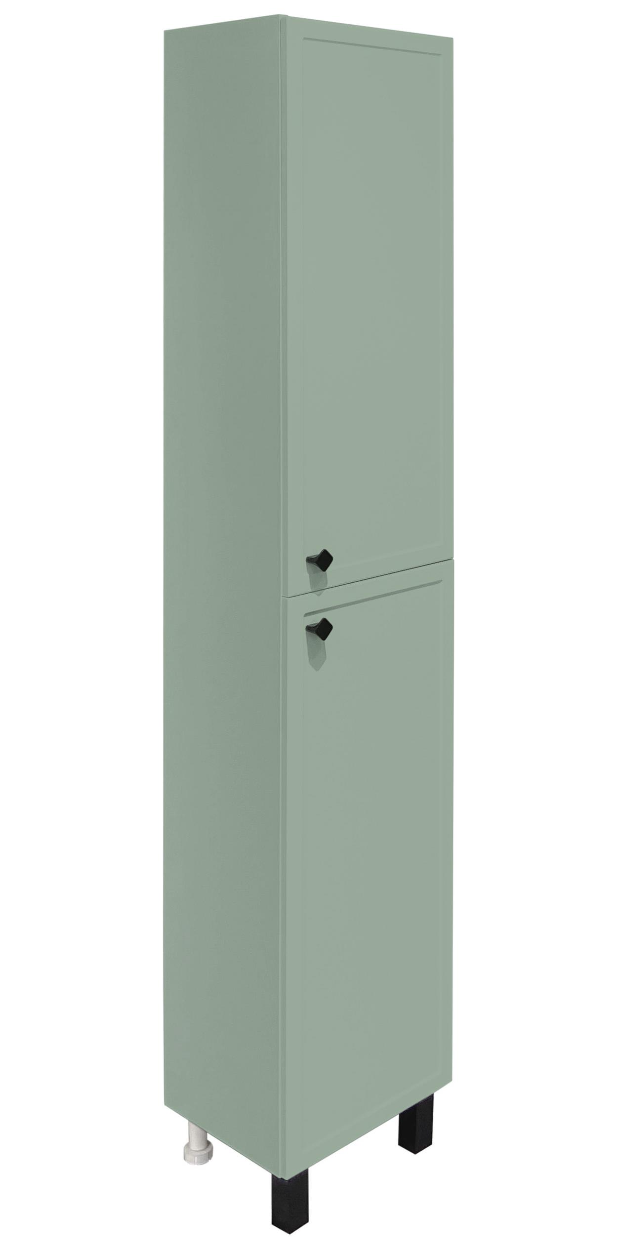 Шкаф для ванной (пенал) Runo Римини, мята, правый шкаф пенал brevita enfida 35 универсальный левый зеленый