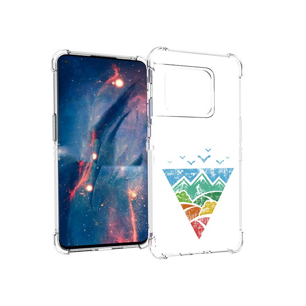 

Чехол MyPads Tocco для OnePlus 10 Pro Лес земля море чайки (PT224239.133.105), Прозрачный, Tocco
