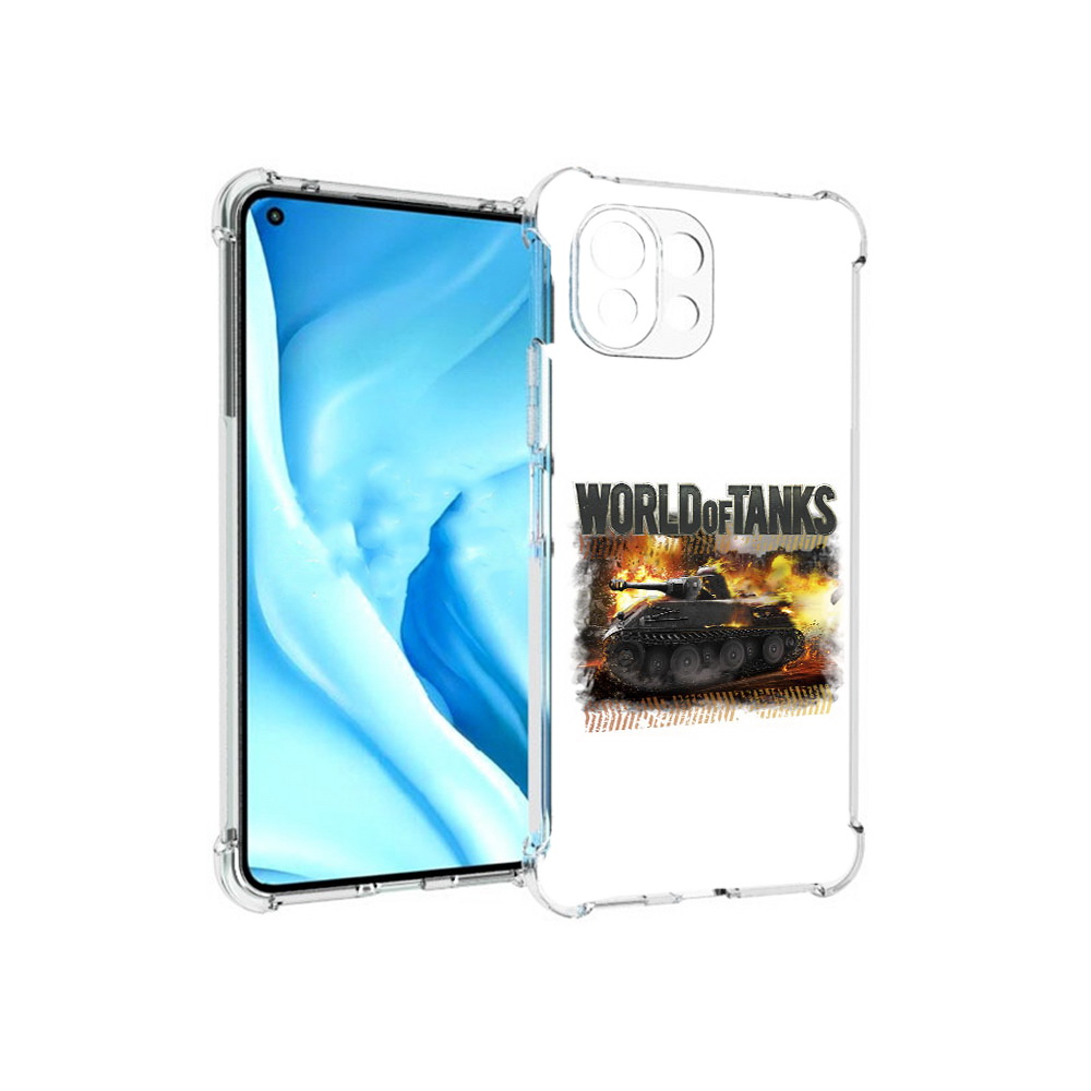 

Чехол MyPads Tocco для Xiaomi Mi 11 Lite Мир танков-2 (PT159462.256.118), Прозрачный, Tocco