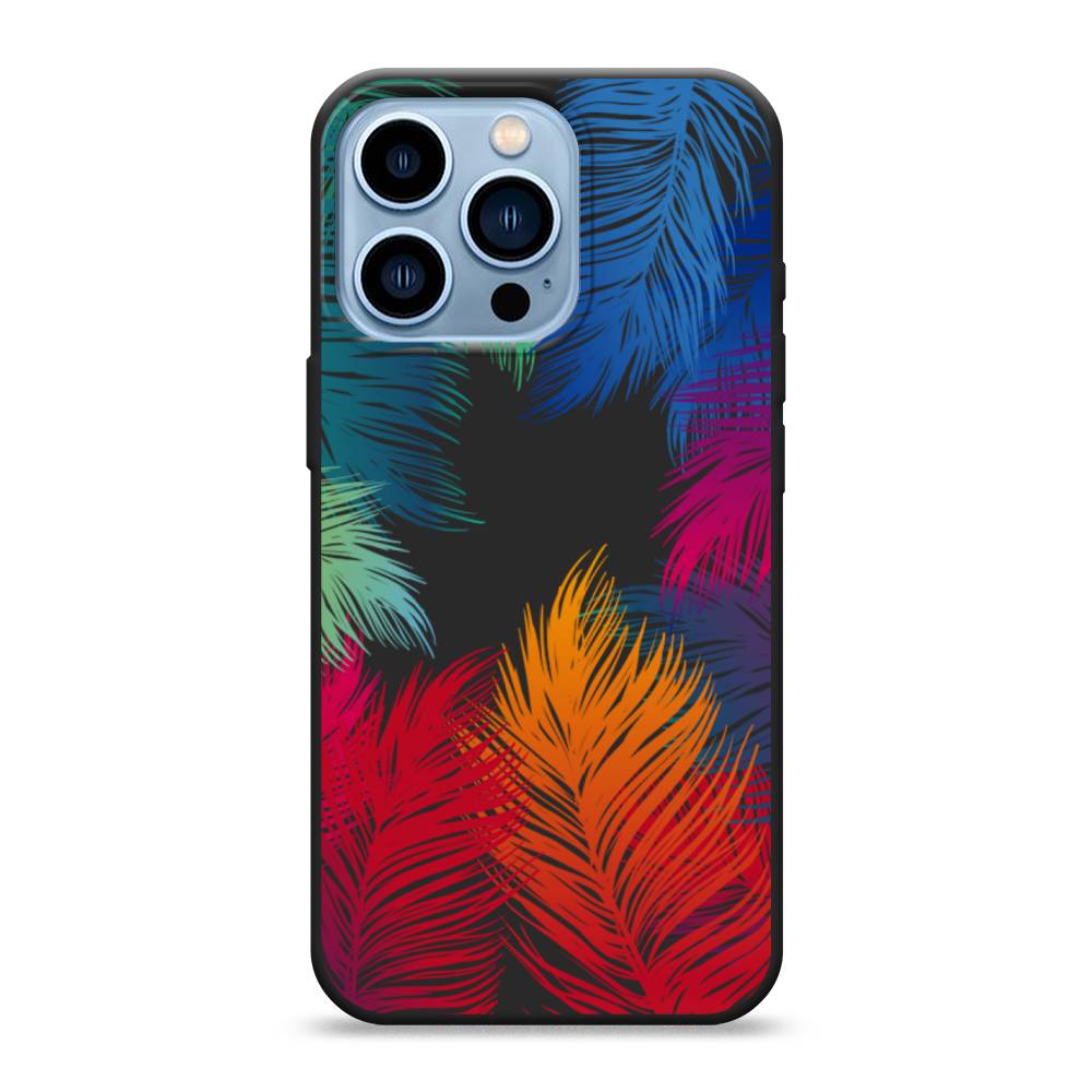 

Чехол Awog на Apple iPhone 13 Pro / Айфон 13 Pro "Рамка из перьев", Разноцветный, 14352-1