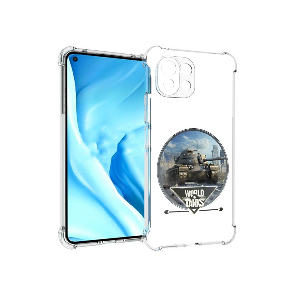 

Чехол MyPads Tocco для Xiaomi Mi 11 Lite Мир танков (PT159462.256.119), Прозрачный, Tocco
