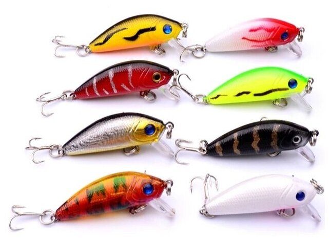 фото Воблер lucky fish kit68 4,5 г, 60 мм, красный, 8 шт.